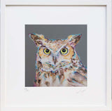 A Late Night Owl Print - Lorraine Fletcher Art