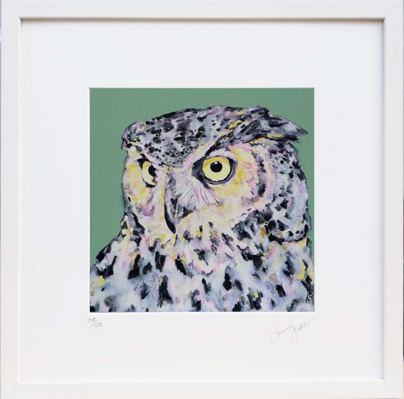 Intensity Owl Print - Lorraine Fletcher Art