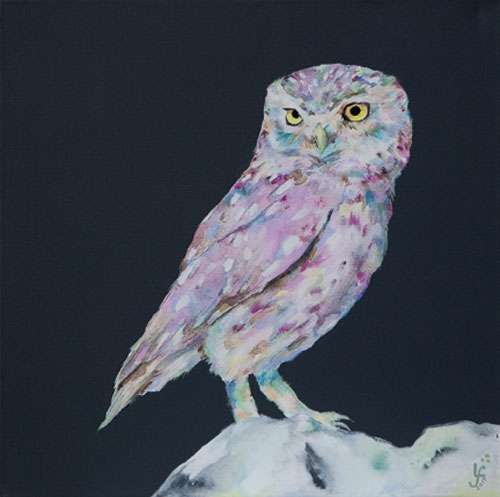 Living on the Edge Owl Print - Lorraine Fletcher Art