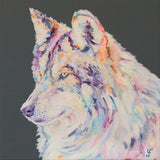 Keeping Watch Wolf Print - Lorraine Fletcher Art
