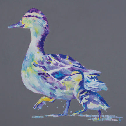 Follow the Leader Ducks Print - Lorraine Fletcher Art