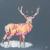 Midnight Watch Stag Print - Lorraine Fletcher Art