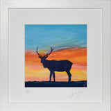 'Watching Over' Irish Stag Print - Lorraine Fletcher Art
