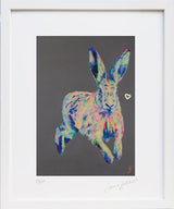 'Follow Your Heart' Hare Print - Lorraine Fletcher Art