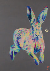 'Follow Your Heart' Hare Print - Lorraine Fletcher Art