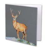 Believe Stag Greeting Card - Lorraine Fletcher Art